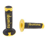 Domino 1295377 Manopole, Nero/Giallo, Set di 2