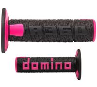 Manopole Domino A360 Off Road nero / rosa (chiuse)