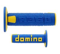 MANOPOLE DOMINO A360 MOTO CROSS ENDURO MOTARD Blu Giallo OFF ROAD RACING