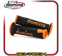 MANOPOLE DOMINO A450 MOTO SCOOTER STRADALI Nero Arancione ON ROAD RACING Forate