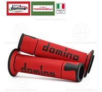 MANOPOLE DOMINO A450 MOTO SCOOTER STRADALI Rosso/Nero ON ROAD RACING Forate