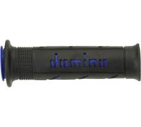 Manopole Domino Bicolore Nero E Blu Xm2 Double Super Soft Road Per Moto Scooter