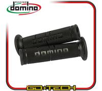 MANOPOLE DOMINO CORSA MOTO SCOOTER STRADALI Nero ON ROAD RACING Forate 120mm