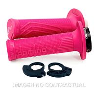 Manopole Domino D100 C-POLEA Colore Fucsia Moto Motor Ricambi Ciclomotore