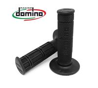 Manopole Domino Nere UNIVERSALI Off Road Moto Cross Enduro Motard Pit Bike =