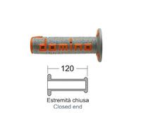 Manopole Off Road Domino A360 grigio / arancio