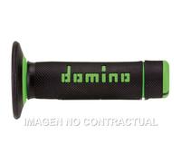 Manopole Off Road DOMINO Cross Nero/Verde a02041c4440 per Moto Ricambi