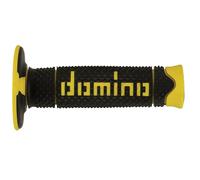 MANOPOLE DOMINO RACING GIALLO / NERO SOFT GRIPS MOTO CROSS UNIVERSALI