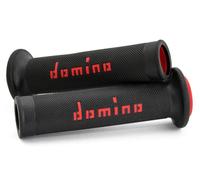 Manopole Domino Road Bicomponente Racing Nero Rosso