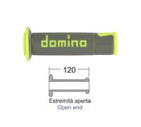 MANOPOLE DOMINO A450 MOTO SCOOTER Grigio Giallo Fluo ON ROAD RACING Forate