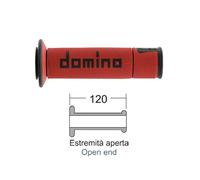 Domino Manopole A450 On Road Racing forate Moto e Scooter stradali Rosso/Nero