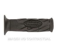 Manopole Domino Scooter Con Logo Neri Aperti D 22 MM L