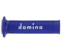 MANOPOLE DOMINO STRADALI RACING BLU/BIANCA grip moto scooter
