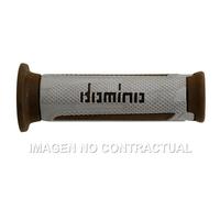 Manopole Domino Turismo Plata-Marron Aperti D 22 MM L 120 MM Moto Motore