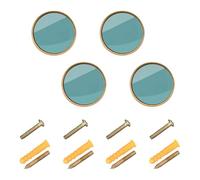 Manopole e tiranti rotondi personalizzabili blu tinta unita per armadio da 32 mm per hall confezione da 4