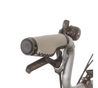 Manopole ergonomiche in eco pelle per bici pieghevole BROMPTON GRIGIO
