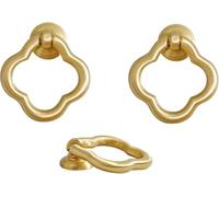 Manopole for armadio da cucina Confezione 2 pezzi Maniglia for porta in rame pieno in ottone Lunghezza 56 mm