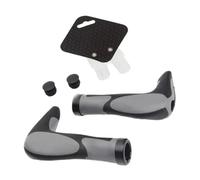 Manopole for mountain bike in silicone multidensità for un controllo confortevole sui sentieri(Black)