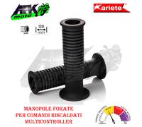 Manopole Forate 120 mm Nero Comandi Riscaldati Multi controller Ø 26/26 per BMW