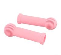 Manopole in gomma per manubrio della bicicletta, 1 paio di impugnature antiscivolo ergonomiche per bambini per bici e scooter (rosa)