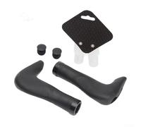 Manopole in silicone per bici con un design antiscivolo per un maggiore controllo della guida (un paio nero)