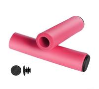 Manopole in silicone progettate per l'uso con manubri standard di larghezza 135 mm e requisiti di lunghezza comune del morsetto (rosa)