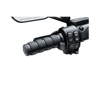Manopole iso riscaldate nero lucido 08-up h-d con acceleratore elettronico Kurya