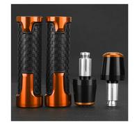 Manopole Manubrio Tappo Peso Silder Estremità Spina Moto PER CBR1100 XX CBR1100XX/BLACKBIRD/XXV/XXW/XXX/XXY/XX-1/XX-2/XX-3(Black Orange)