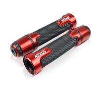 Manopole Moto 7/8 `` 22mm per Gilera Nexus 300 500 Nexus 500 Tutti Gli Anni Manopole Moto Anti-Skid Scooter Maniglia estremità Manubrio Manubrio Manubrio(Rosso)