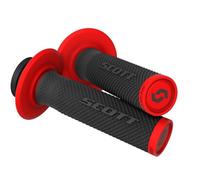 MANOPOLE MOTO CROSS ENDURO SCOTT SX II LOCK ON + CAMS NERO ROSSO DOPPIA MESCOLA