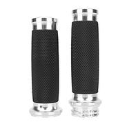 manopole moto custom 25mm manopole moto 25mm adatto per Handlebar Grips, Aluminum + Rubber 1 Pair Universal Motorcycle 25mm Handgrip Aluminum+Rubber Anti-slip Handlebar Grip Cover