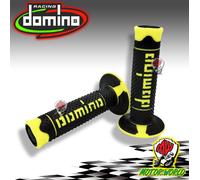 MANOPOLE DOMINO A260 MOTO CROSS ENDURO MOTARD Nero Giallo Fluo OFF ROAD RACING