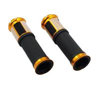 Manopole Moto in Alluminio e Gomma per Yamaha RD 250 350 500 LC, Soft & Secure Grip, Leggere e Resistenti, Superficie Antiscivolo,C Gold
