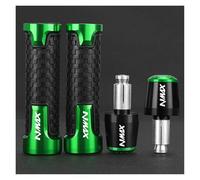Manopole Moto Personalizzate Per Yamaha N-MAX 125 155 NMAX 125 N-MAX 155 2015-2022 2023 2024 2025 Manopole Manubrio Per Moto Tappi Terminali Manubrio(Green black set)