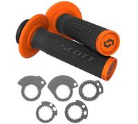 MANOPOLE MOTO SCOTT CROSS ENDURO NERO ARANCIO SX II LOCK ON CON CAM ACCELERATORE