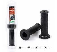 Manopole Moto Turismo Road-Grip Universali Antiscivolo Comfort per Manubrio Nero