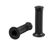 Manopole Moto Universali Chiuse Stile Sportivo Nere Sx-22 Dx-25 Lunghezza 120mm