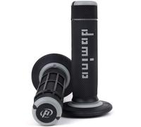 Manopole Motocross Domino bicolor Nero Grigio