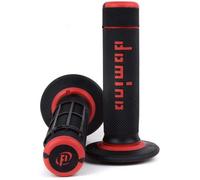 Manopole Motocross Domino bicolor Nero Rosso