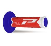 Progrip Manopola MX 788-226 - Tripla densità - No foro - Bianco/Rosso/Blu