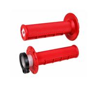 Manopole ODI MX v2 Lock-On Half-Waffle-Rojo per Moto Ricambi