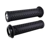 Impugnature ODI Vans V2.1 Lock-On Nere con Morsetti Neri 135mm - Design Waffle Aggiornato per Comfort e Stile su BMX e MTB