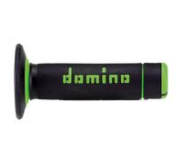 Manopole Off Road DOMINO Cross Nero/Verde a02041c4440 per Moto Ricambi