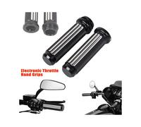 Manopole per acceleratore elettronico da 1 pollice CNC nere per Touring FLH