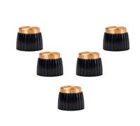 Manopole per Amplificatore 5 Pezzi Oro Modello 800 900 2000 Plexi | Abs, Installazione Semplice, Adatte a Amplificatori, Finitura Oro, Set da Cinque Pezzi