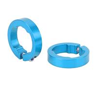 Manopole per Bici Anelli di Bloccaggio, 2 Pezzi Tappi Terminali per Manubrio per Bicicletta in Lega di Alluminio Bloccaggio per Impugnatura per Bici Morsetti per Manubrio per Bici da 22,2 Mm(Blu)