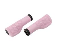 Manopole per bicicletta Herrmans Nucore 130mm Town Wave ergonomiche lock-on rosa