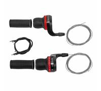 Manopole per cambio bici da montagna Ventura Gripshift 3 x 7v. (coppia) con rive