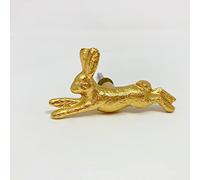Manopole per cassetti con animali in oro brillante - comò (11. coniglio in corso)