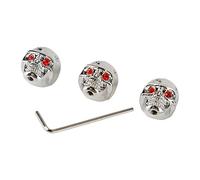 Manopole per Chitarra Elettrica Testa a Teschio per Chitarra Elettrica Manopole per Tono Volume a Teschio per Chitarra Elettrica, Manopole a Teschio per Chitarra Elettrica Pioli